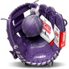 image:imageFranklin Sports Kids Baseball Glove  Foam Ball Sets  Meshtek Youth Teeball Gloves for Kids  Toddlers  Left  Right Hand Throw  95 InchPurpleChrome