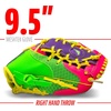 image:imageFranklin Sports Kids Baseball Glove  Foam Ball Sets  Meshtek Youth Teeball Gloves for Kids  Toddlers  Left  Right Hand Throw  95 InchPurplePinkYellow