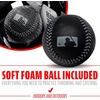 image:imageFranklin Sports Kids Baseball Gloves  RTP Youth Teeball Glove  Ball Set  Boys  Girls Teeball Mitt  95BlackSilver