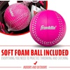image:imageFranklin Sports Kids Baseball Gloves  RTP Youth Teeball Glove  Ball Set  Boys  Girls Teeball Mitt  95GraphitePink