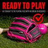 image:imageFranklin Sports Kids Baseball Gloves  RTP Youth Teeball Glove  Ball Set  Boys  Girls Teeball Mitt  95GraphitePink