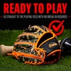 image:imageFranklin Sports Kids Baseball Gloves  RTP Youth Teeball Glove  Ball Set  Boys  Girls Teeball Mitt  95Orange