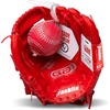 image:imageFranklin Sports Kids Baseball Gloves  RTP Youth Teeball Glove  Ball Set  Boys  Girls Teeball Mitt  95Red