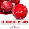 image:imageFranklin Sports Kids Baseball Gloves  RTP Youth Teeball Glove  Ball Set  Boys  Girls Teeball Mitt  95Red