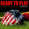 image:imageFranklin Sports Kids Baseball Gloves  RTP Youth Teeball Glove  Ball Set  Boys  Girls Teeball Mitt  95RedWhiteBlue