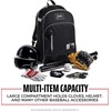 image:imageFranklin Sports Kids MLB Baseball Batpack Bag  Youth Baseball Softball  Teeball Backpack  Sports Equipment Bag for Kids  Toddlers  Holds 2 Teeball  Baseball Bats  Includes Fence HookBlackGray