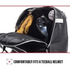 image:imageFranklin Sports Kids MLB Baseball Batpack Bag  Youth Baseball Softball  Teeball Backpack  Sports Equipment Bag for Kids  Toddlers  Holds 2 Teeball  Baseball Bats  Includes Fence HookBlackGray
