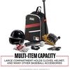 image:imageFranklin Sports Kids MLB Baseball Batpack Bag  Youth Baseball Softball  Teeball Backpack  Sports Equipment Bag for Kids  Toddlers  Holds 2 Teeball  Baseball Bats  Includes Fence HookBlackRedWhite