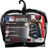 image:imageFranklin Sports Kids MLB Baseball Batpack Bag  Youth Baseball Softball  Teeball Backpack  Sports Equipment Bag for Kids  Toddlers  Holds 2 Teeball  Baseball Bats  Includes Fence HookBlackGrayWhite