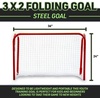 image:imageFranklin Sports Kids Mini Street Hockey Goal  Portable Folding Steel Floorball Goal  36 x 24