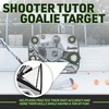 image:imageFranklin Sports Kids Portable Street Hockey Goal  Shooter Tutor Set  Pop Up Folding Net with Goalie Target Included  2in1 Goal Set