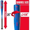 image:imageFranklin Sports Kids Teeball Bat  Venom  Barracuda Aluminum  Composite  USA Baseball Certified for Boys  Girls  Youth Metal Bat  Drop 10 to 13Blue 214 Barrel