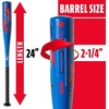 image:imageFranklin Sports Kids Teeball Bat  Venom  Barracuda Aluminum  Composite  USA Baseball Certified for Boys  Girls  Youth Metal Bat  Drop 10 to 13Blue 214 Barrel