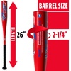 image:imageFranklin Sports Kids Teeball Bat  Venom  Barracuda Aluminum  Composite  USA Baseball Certified for Boys  Girls  Youth Metal Bat  Drop 10 to 13RedBlack 214 Barrel