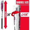 image:imageFranklin Sports Kids Teeball Bat  Venom  Barracuda Aluminum  Composite  USA Baseball Certified for Boys  Girls  Youth Metal Bat  Drop 10 to 13White 214 Barrel