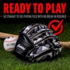 image:imageFranklin Sports KidsBaseball Gloves  RTP Childs Tball Glove  Boys  Girls Teeball Mitt Set  Kids  Toddler  Right or Left Hand Throw  95BlackWhite