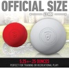 image:imageFranklin Sports Lacrosse Balls  Official Size Lax Balls for Practice  Red  White 2 Pack  Great for Muscle Massage Therapy  Yoga 63 mm