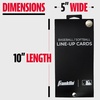 image:imageFranklin Sports MLB Baseball  Softball Lineup Cards  25 Game Line Up Sheets Book  Holder for Coaches  Managers  Black