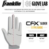 image:imageFranklin Sports MLB Baseball  Softball Sliding Mitt  CFX PRT Adult  Youth Protective Baserunning Sliding Gloves  Left  Right Hand Mitt  Hand  Wrist Protector for Running  Kids  Adults SizesRed