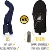 image:imageFranklin Sports MLB Baseball  Softball Sliding Mitt  CFX PRT Adult  Youth Protective Baserunning Sliding Gloves  Left  Right Hand Mitt  Hand  Wrist Protector for Running  Kids  Adults SizesNavy