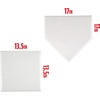 image:imageFranklin Sports MLB Baseball Base Set  Throw Down Rubber Bases for Baseball  Softball with Home Plate  Portable Backyard Baseball Softball Kickball BasesWhite