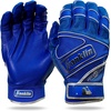 image:imageFranklin Sports MLB Baseball Gloves  Powerstrap Adult amp Youth Batting Gloves for Men Women Boys amp GirlsChrome Royal