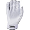 image:imageFranklin Sports MLB Baseball Gloves  Powerstrap Adult amp Youth Batting Gloves for Men Women Boys amp GirlsChrome White
