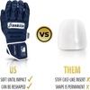 image:imageFranklin Sports MLB Batting Gloves  CFX Pro PRT Heavy Duty Protective Baseball  Softball Batting Gloves  Adult Padded Reinforced Leather Batting GlovesNavy HiLite