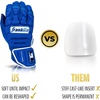image:imageFranklin Sports MLB Batting Gloves  CFX Pro PRT Heavy Duty Protective Baseball  Softball Batting Gloves  Adult Padded Reinforced Leather Batting GlovesRoyal