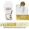 image:imageFranklin Sports MLB Batting Gloves  CFX Pro PRT Heavy Duty Protective Baseball  Softball Batting Gloves  Adult Padded Reinforced Leather Batting GlovesWhiteGold