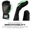 image:imageFranklin Sports MLB Batting Gloves  Infinite Powerstrap Baseball  Softball Long Cuff Batting Gloves  Adult  YouthBlackMint