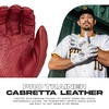 image:imageFranklin Sports MLB Batting Gloves  Infinite Powerstrap Baseball  Softball Long Cuff Batting Gloves  Adult  YouthBurgundyGold
