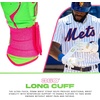 image:imageFranklin Sports MLB Batting Gloves  Infinite Powerstrap Baseball  Softball Long Cuff Batting Gloves  Adult  YouthPinkApple Green