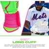 image:imageFranklin Sports MLB Batting Gloves  Infinite Powerstrap Baseball  Softball Long Cuff Batting Gloves  Adult  YouthPinkApple Green