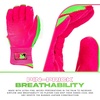 image:imageFranklin Sports MLB Batting Gloves  Infinite Powerstrap Baseball  Softball Long Cuff Batting Gloves  Adult  YouthPinkApple Green