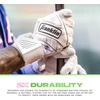 image:imageFranklin Sports MLB Batting Gloves  Infinite Powerstrap Baseball  Softball Long Cuff Batting Gloves  Adult  YouthPinkApple Green