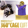 image:imageFranklin Sports MLB Batting Gloves  Infinite Powerstrap Baseball  Softball Long Cuff Batting Gloves  Adult  YouthPurpleGold