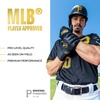 image:imageFranklin Sports MLB Batting Gloves  Infinite Powerstrap Baseball  Softball Long Cuff Batting Gloves  Adult  YouthPurpleGold