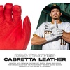 image:imageFranklin Sports MLB Batting Gloves  Infinite Powerstrap Baseball  Softball Long Cuff Batting Gloves  Adult  YouthRedGold