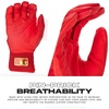 image:imageFranklin Sports MLB Batting Gloves  Infinite Powerstrap Baseball  Softball Long Cuff Batting Gloves  Adult  YouthRedGold