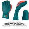image:imageFranklin Sports MLB Batting Gloves  Infinite Powerstrap Baseball  Softball Long Cuff Batting Gloves  Adult  YouthTealCoral