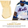 image:imageFranklin Sports MLB Batting Gloves  Infinite Powerstrap Baseball  Softball Long Cuff Batting Gloves  Adult  YouthVanillaGold