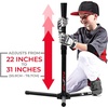 image:imageFranklin Sports MLB Flex Top Baseball Batting Tees  Portable Hitting Tees for Baseball Teeball  Softball Practice  Kids  Adult Batting Tee StandsTee Ball