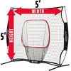 image:imageFranklin Sports MLB Flexpro Baseball  Softball Net  7 x 7 amp 5 x 5 Travel Training Nets for Batting Practice Pitching  Hitting5 x 5