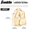 image:imageFranklin Sports MLB Gameday Baseball  Softball Backpack  Adult Youth Equipment  Bat Bag  Stores Batting Gloves Helmet Cleats  More  Waterproof Premium BatpackVanillaGold