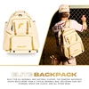 image:imageFranklin Sports MLB Gameday Baseball  Softball Backpack  Adult Youth Equipment  Bat Bag  Stores Batting Gloves Helmet Cleats  More  Waterproof Premium BatpackVanillaGold
