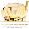 image:imageFranklin Sports MLB Gameday Baseball  Softball Backpack  Adult Youth Equipment  Bat Bag  Stores Batting Gloves Helmet Cleats  More  Waterproof Premium BatpackVanillaGold
