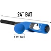 image:imageFranklin Sports MLB Kids Foam Baseball Bat  Ball Sets  Indoor  Outdoor Soft Foam Baseball Bats for Kids  Toddlers  Regular  Jumbo Barrels  24 or 27 LengthBlue