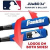 image:imageFranklin Sports MLB Kids Foam Baseball Bat  Ball Sets  Indoor  Outdoor Soft Foam Baseball Bats for Kids  Toddlers  Regular  Jumbo Barrels  24 or 27 LengthBlue
