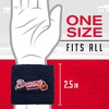 image:imageFranklin Sports MLB Team Licensed Baseball Wristbands  MLB Team Logo Sweat Wristbands  Great for Costumes  Uniforms  PairAtlanta Braves